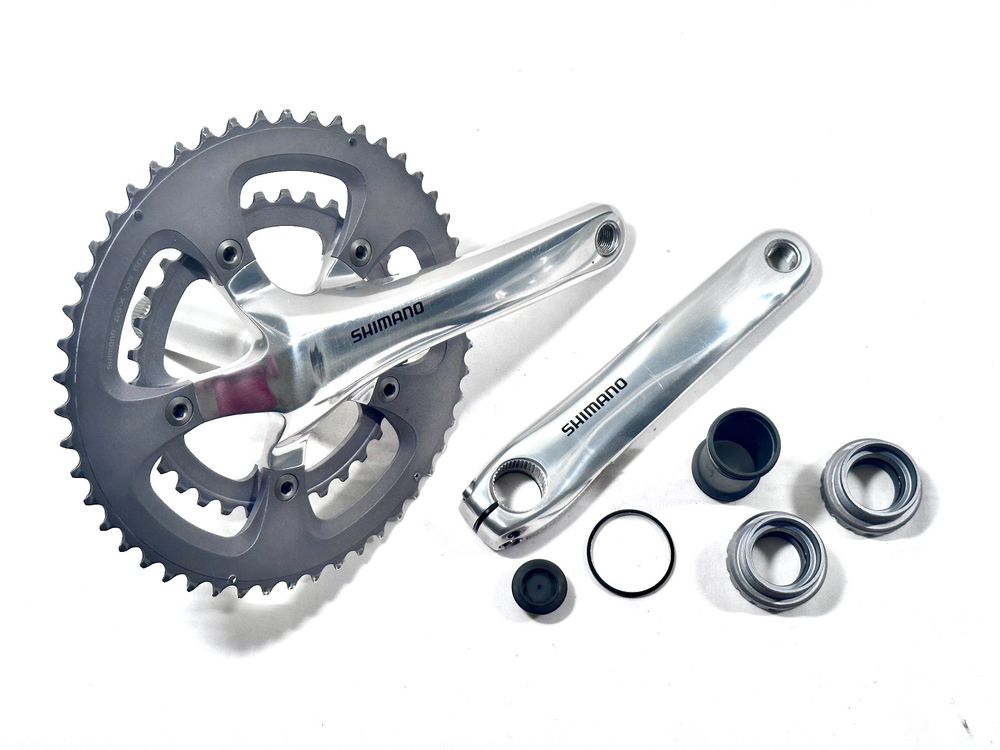 Pédalier De Vélo Route/VTT 50/34 Dents - Longueur 170 Mm - Axe Carré Conique - Compatible 8-10 Vitesses - Alliage Léger 780 G