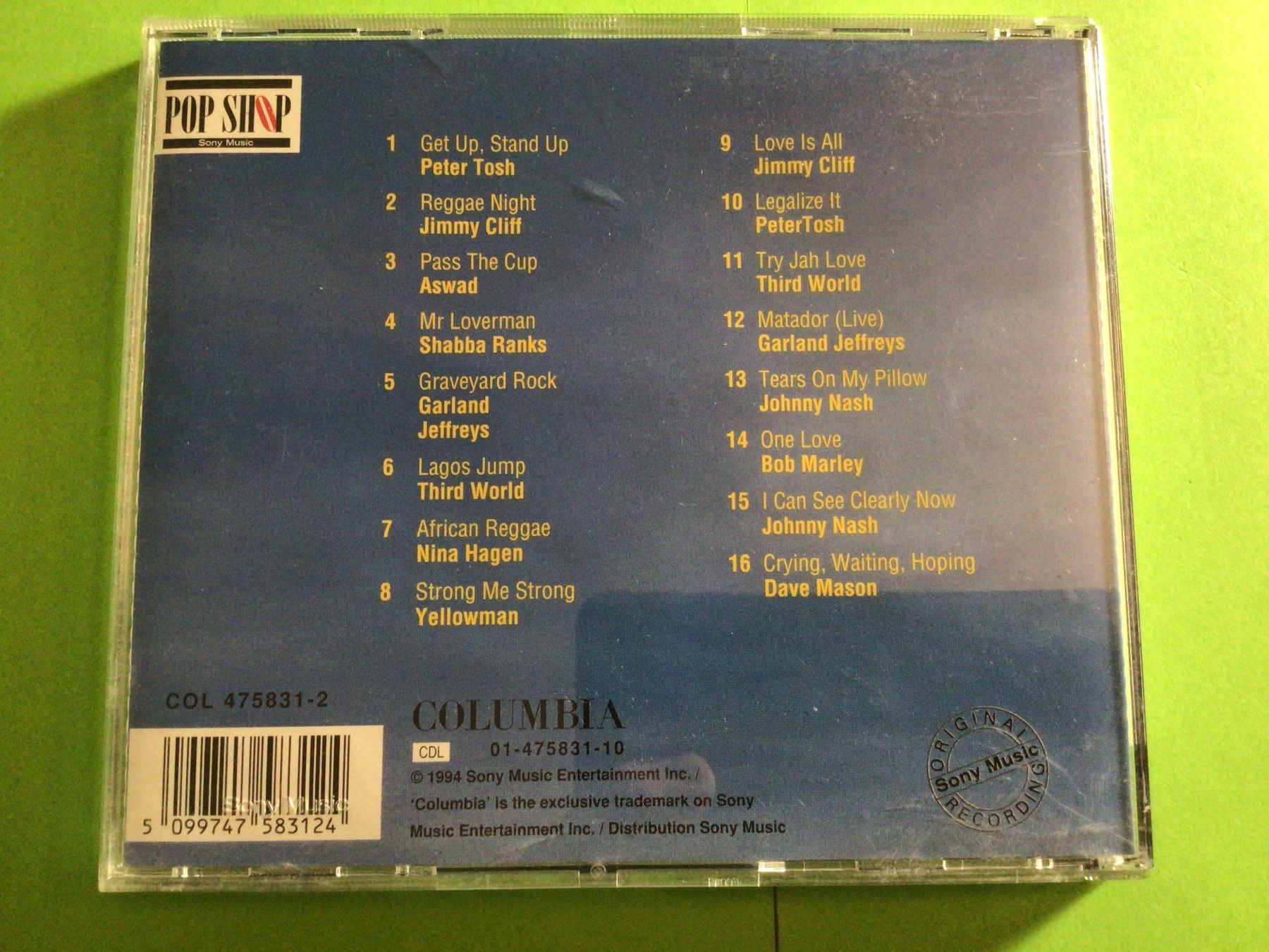 CD: REGGAE Feelings, DIV. Interpr, CD 1994 – Usato da Steinach venduto da Quarkie 2