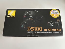 Nikon D5100 Kamera 18-55mm VR Kit mit Verpackung und Tasche