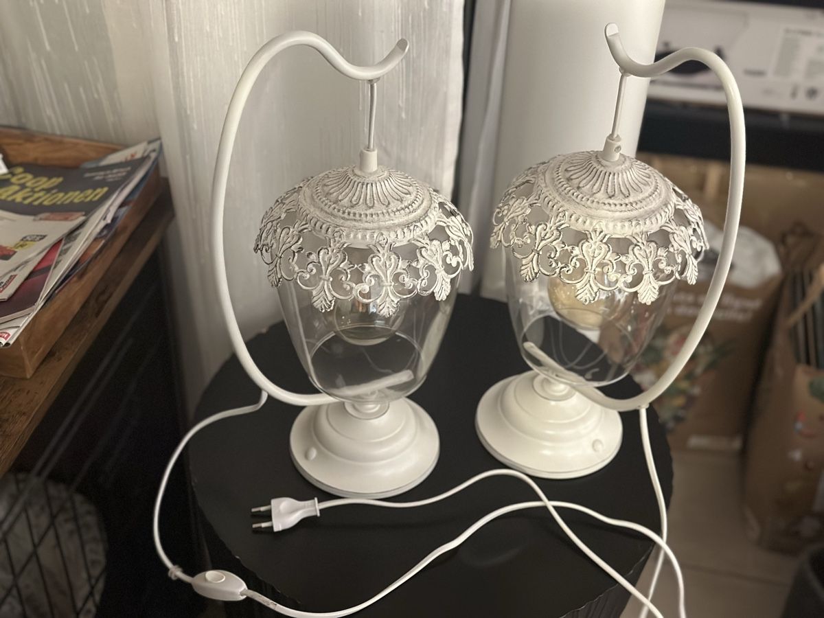 Lampen: White decorative lamp set two pieces excellent condition – Neu (gemäss Beschreibung) aus Dietlikon von DimitraS 1
