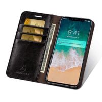 iPhone XS max - étui cuir clapet Noir