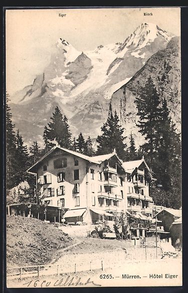 Cartes postales: AK Mürren, Hotel Eiger – D'occasion à Berlin par bartko-reher