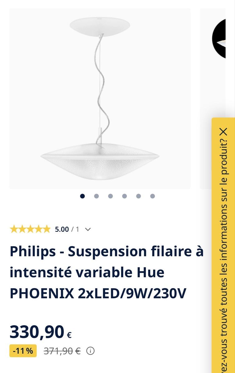 Philips Lampadari & plafoniere: Philips Hue Phoenix – Usato da Langenthal venduto da lau_vv9q
