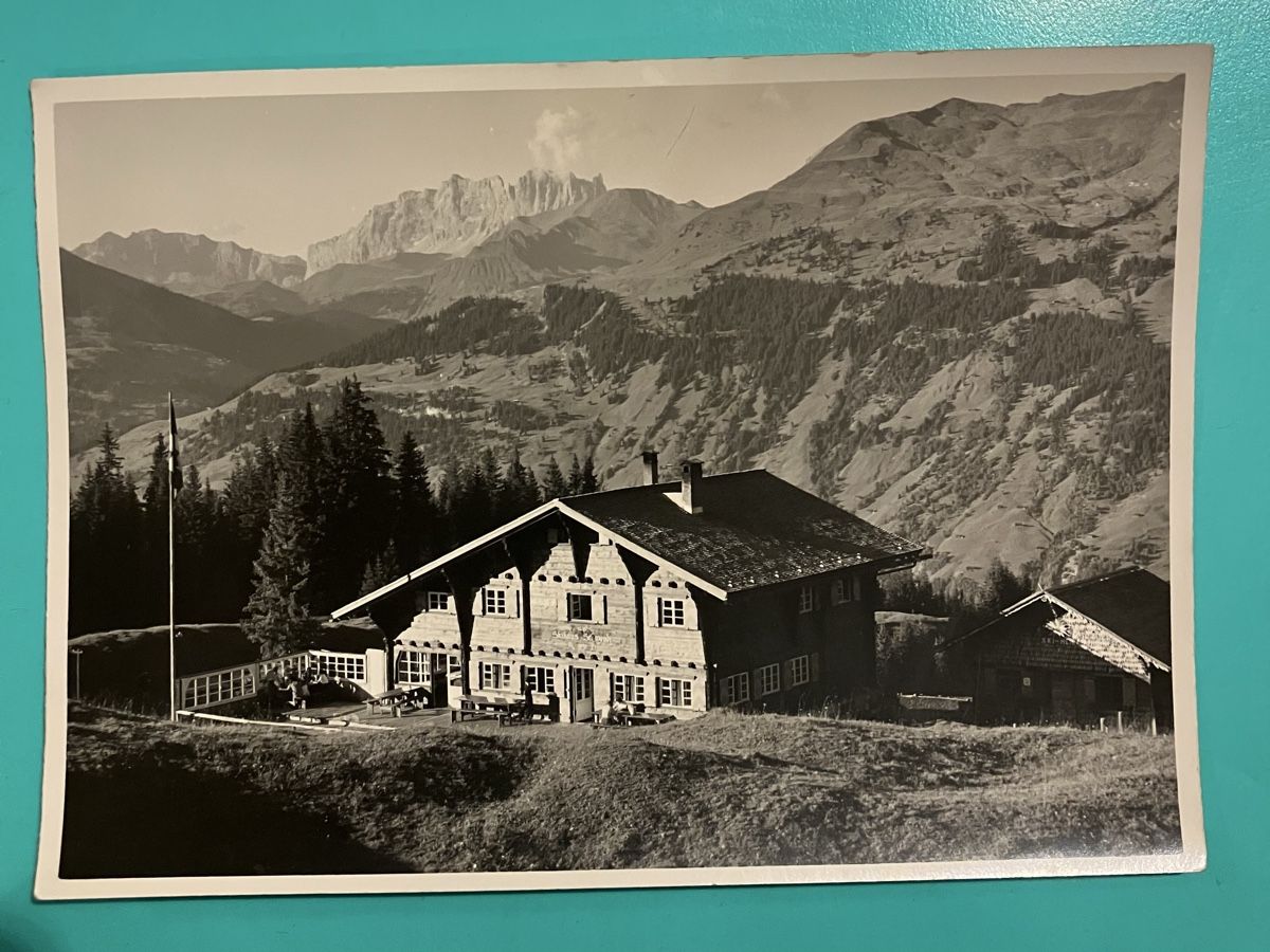 Cartoline postali: Ansichtskarte Hotel Schwendi ob Conters GR, 1939 – Usato da Bauma venduto da Baumer71