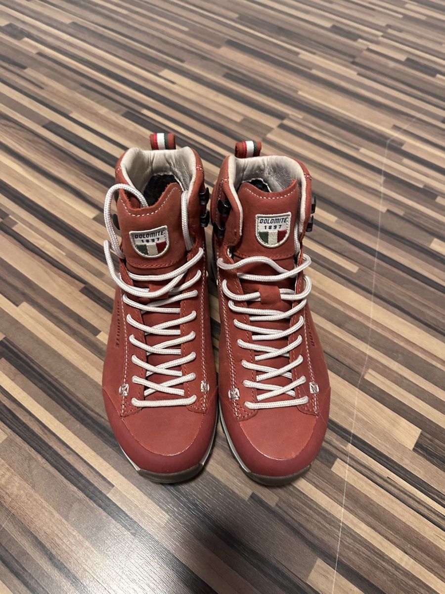 Dolomite Scarpe da donna: Wanderschuhe Dolomite Kariboo rot Leder neu – Nuovo e nell'imballaggio originale da Oftringen venduto da sonjax3