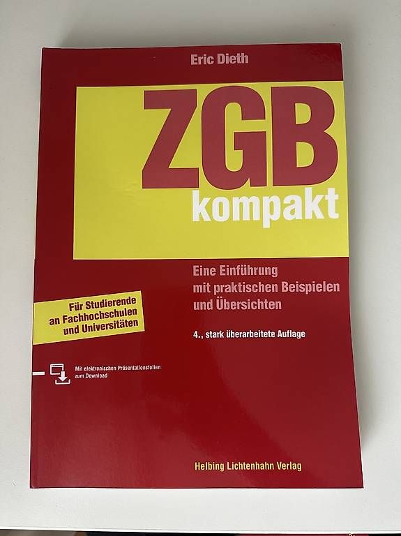 Libri: ZGB kompakt - Eric Dieth – Usato da Adetswil venduto da thormann1