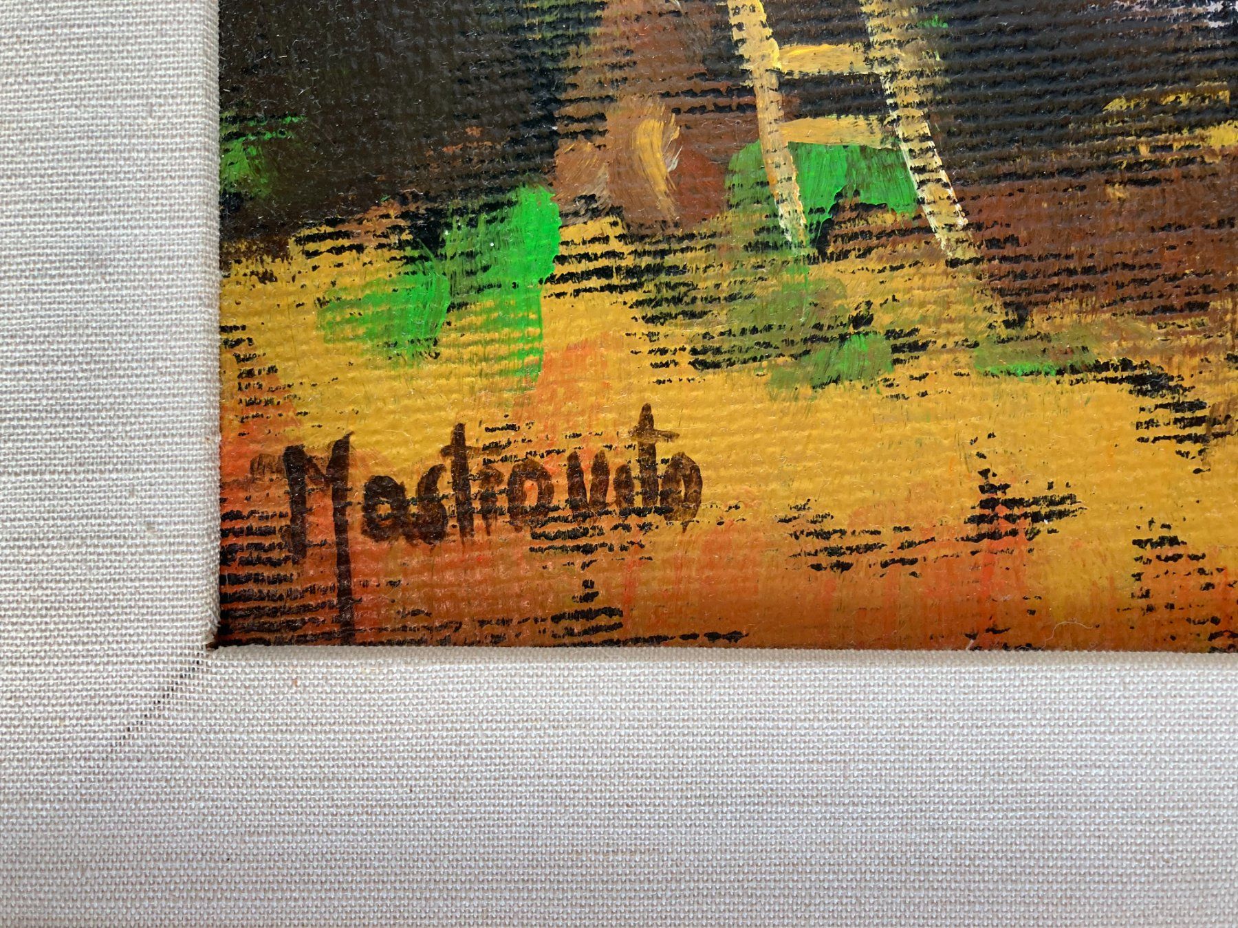 Gemälde: Gemälde südliche Landschaft signiert Mastrovito (1940-2000) – Gebraucht aus Subingen von ArtBead 2