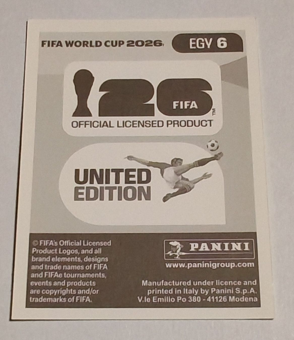 Panini Carte collezionabili: Khaled Sobhi - EGY 6 – Nuovo (secondo la descrizione) da Rietheim venduto da Squaley 1