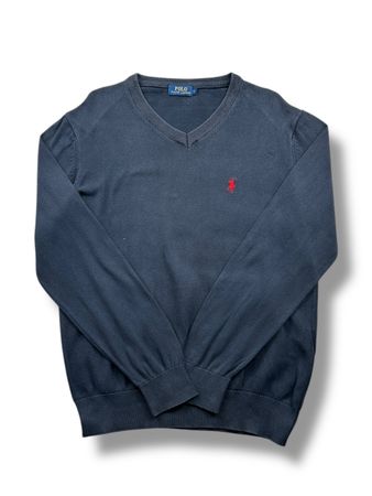 Pull col V Ralph Lauren Bleu Marine - S