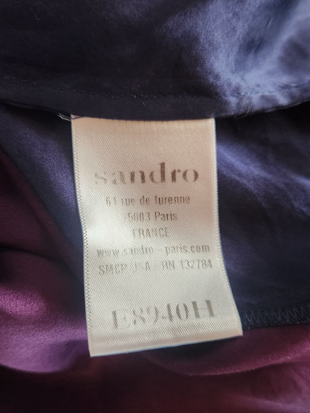 Sandro Top: Top Sandro 100% Soie, taille 1, (S/M) défauts – Usato da Niedergösgen venduto da Eva2410 5