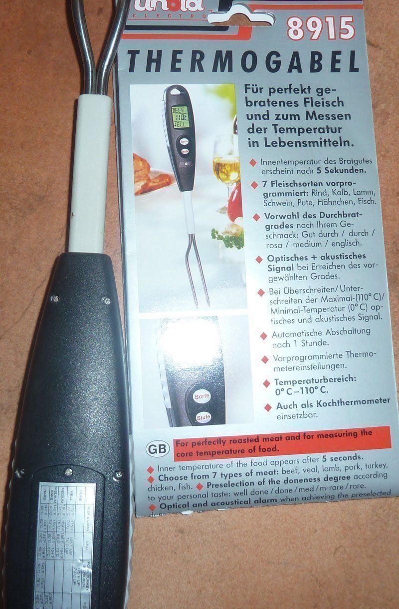 Elettrodomestici da cucina: Grill Thermometer Thermo-Gabel – Nuovo (secondo la descrizione) da Ruggell venduto da Dolce9