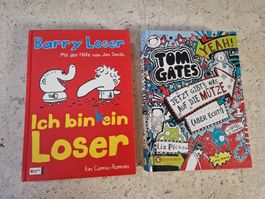 2x Comic-Romane für Kinder: Tom Gates & Barry Loser