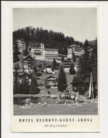 AK 1961 Hotel Belmont Garni Arosa mit Berg Strandbad 🤩