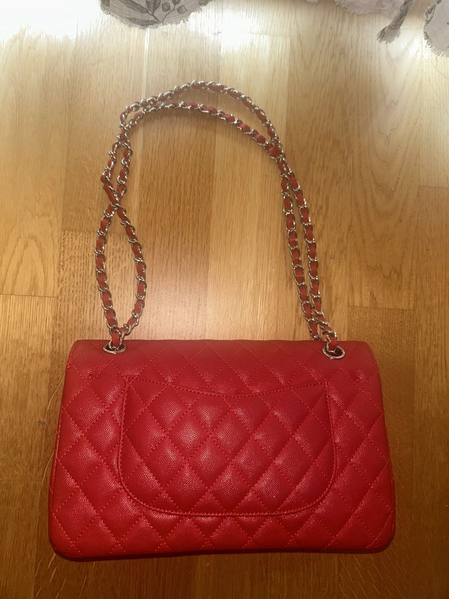 Taschen für Damen: Ch@nel Handtasche gesteppt rot neuwertiger Zustand – Neu (gemäss Beschreibung) aus Luzern von Suneha 2