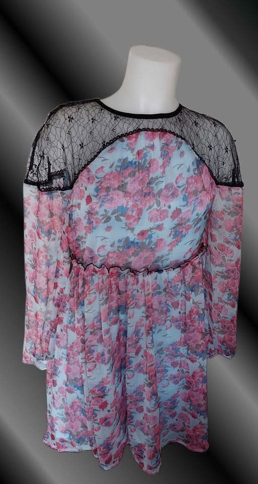 Vestiti: Blumiges Sommerkleid mit Spitzendetails – Nuovo (secondo la descrizione) da Aarburg venduto da Hystoria 3