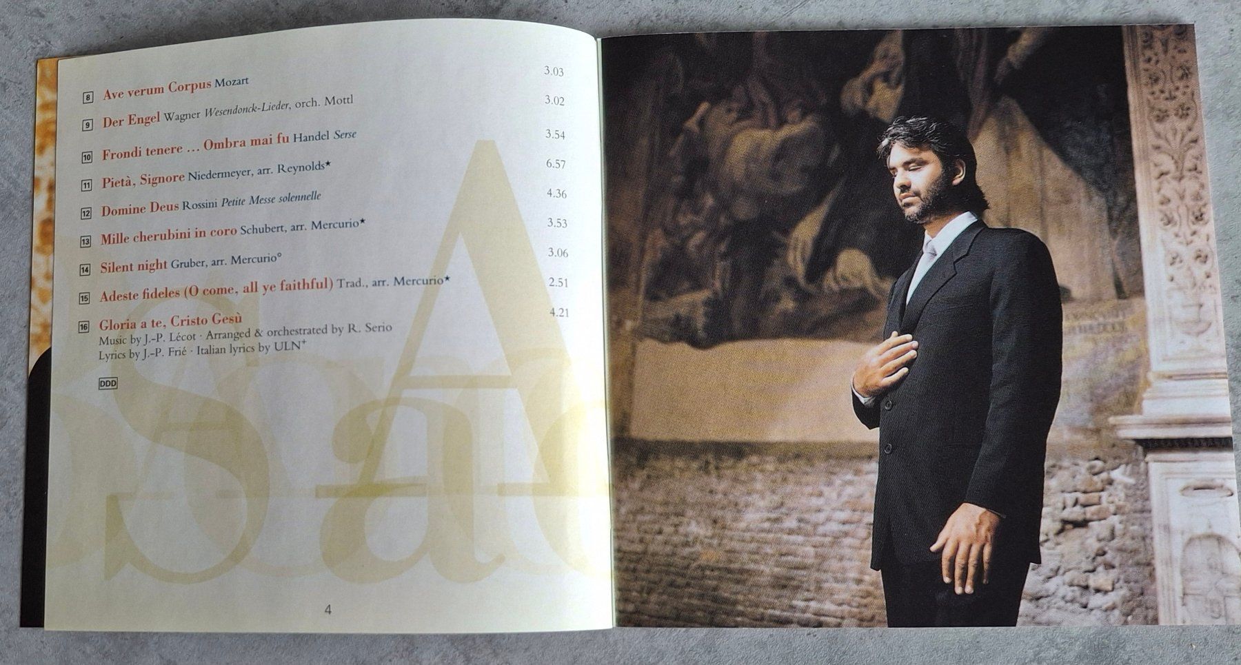 CDs: Andrea Bocelli - Sacred Arias – Gebraucht aus Reinach BL von Chela04 5