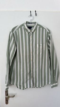 Gant Hemd gestreift grün weiss Grösse XL Oryginal