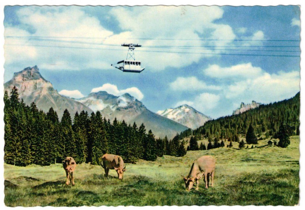 Cartoline postali: Engelberg - Luftseilbahn Gerschnialp--Trübsee – Usato da Binningen venduto da Mountainrider