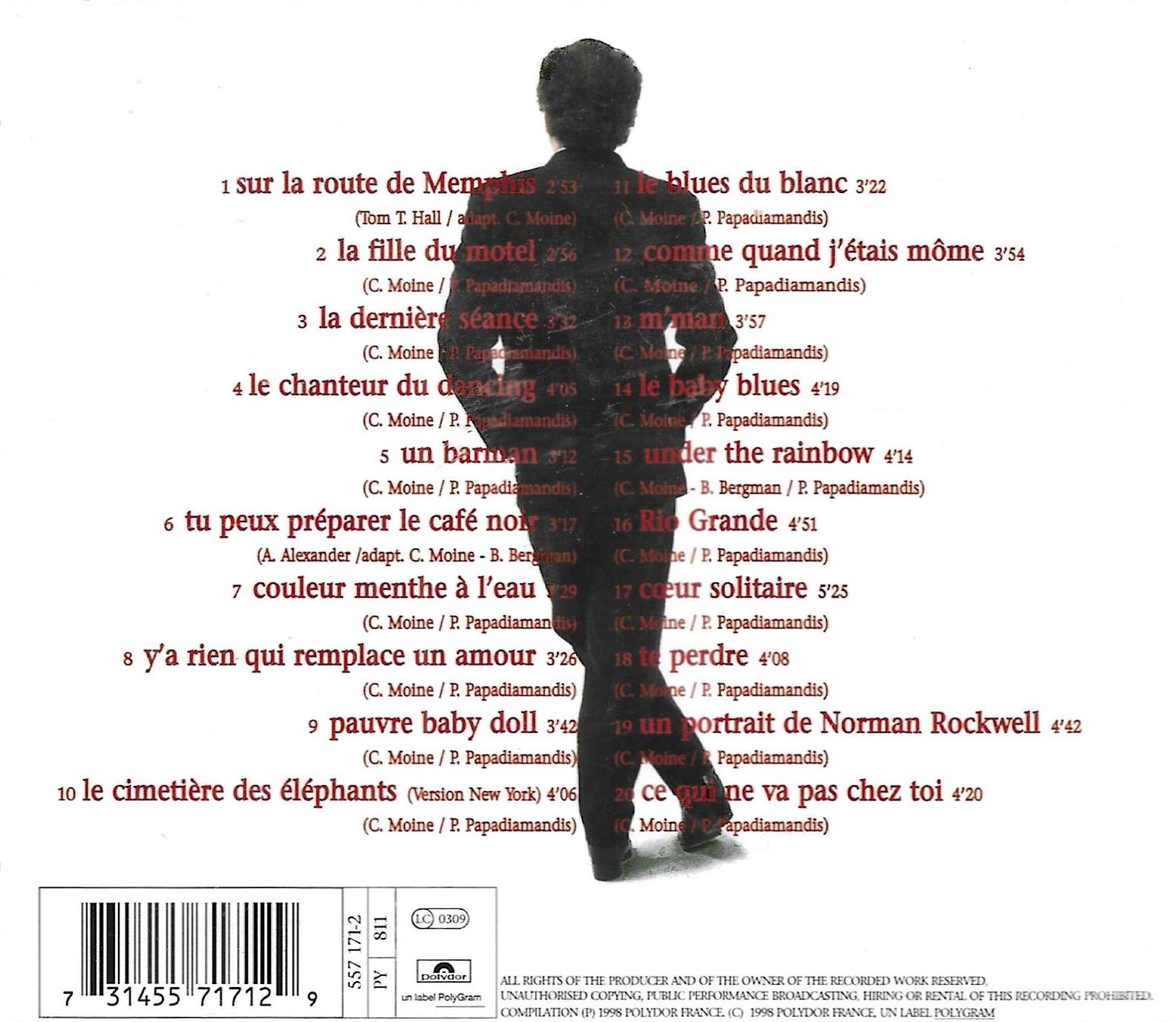 CD: Eddy Mitchell 2 CD's - Eddy Rocker & Eddy Lover – Usato da Savagnier venduto da Ne2065 2
