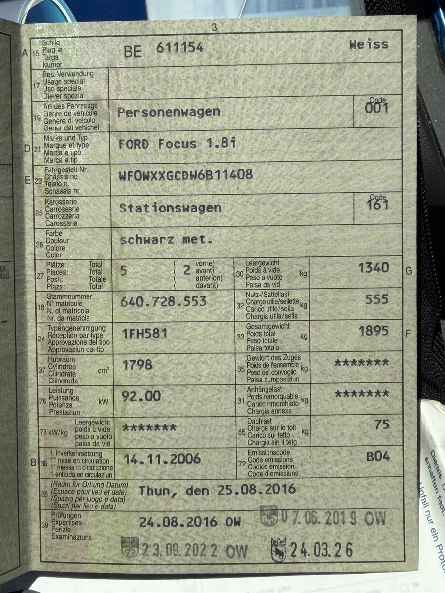 Ford Autos: Ford Focus 1.8 ab MFK 24.3.26 – Gebraucht aus Hasliberg Hohfluh von Lueccu 8
