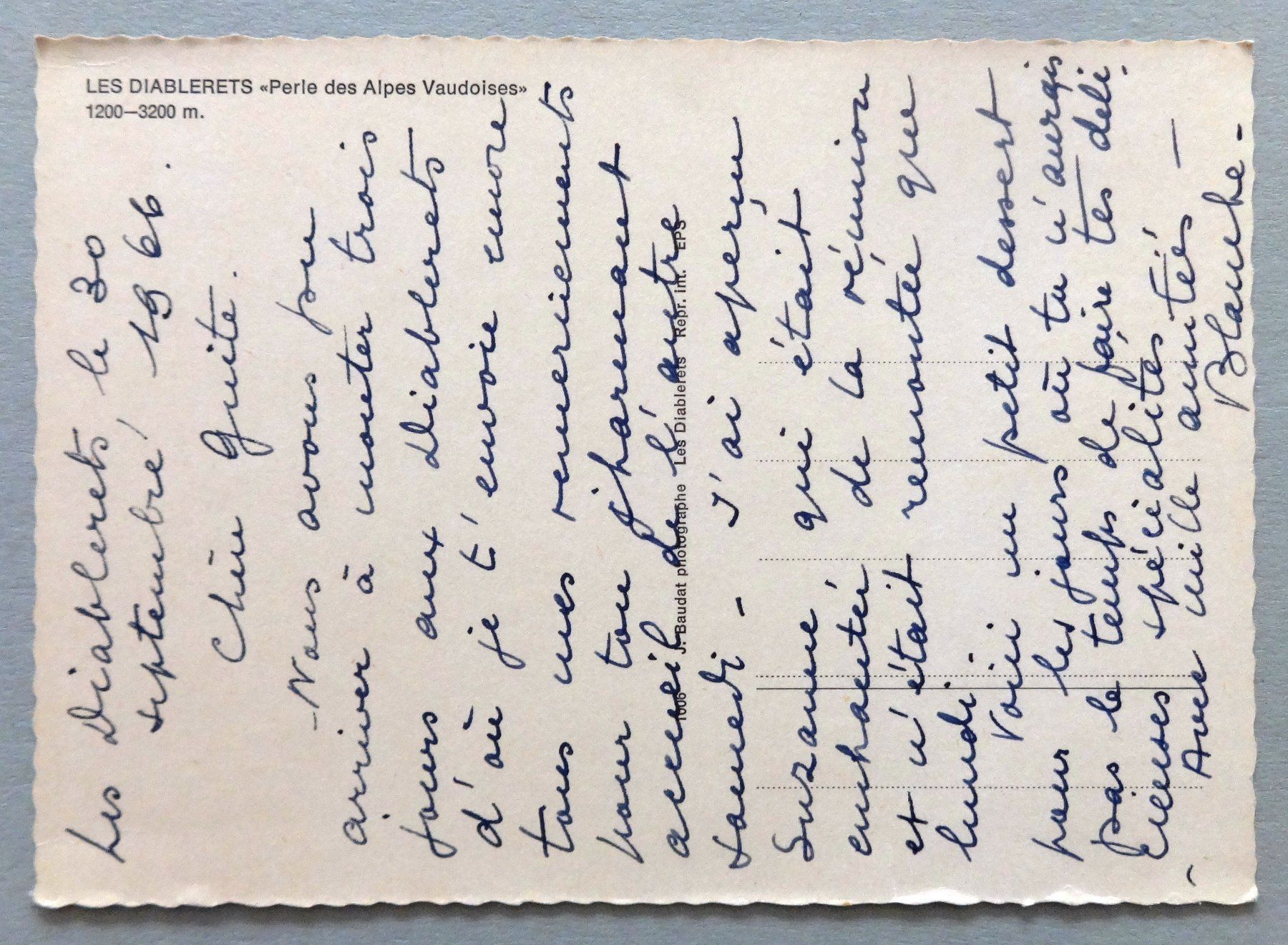 Cartoline postali: Les Diablerets – Usato da Fétigny venduto da Billy2miny 1