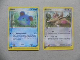 Marill  Slakoth  Pokémon Sammelkarte Edition 2003 HP Engl.