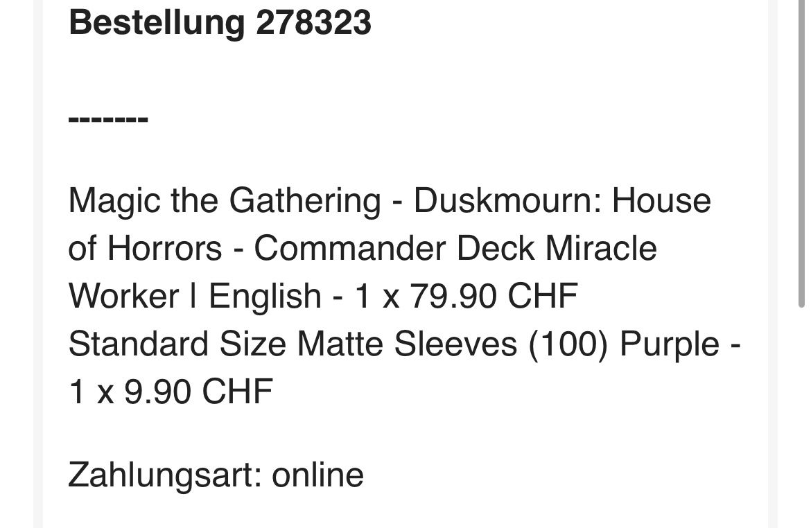 Magic The Gathering Sammelbilder & Trading cards: MTG Commander Deck Miracle Worker & Dragon Shield Sleeves – Neu (gemäss Beschreibung) aus Neuenhof von azechboy 2