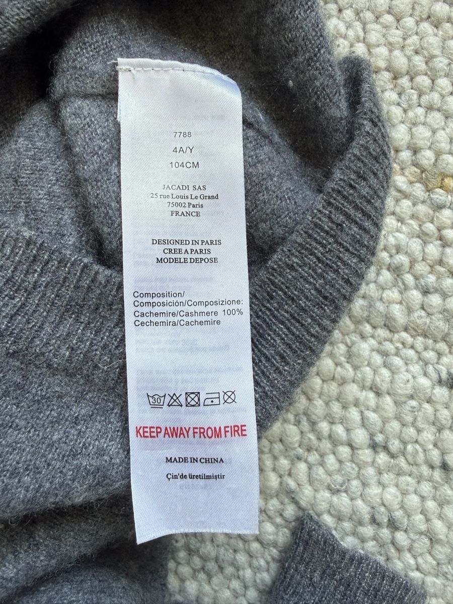Jacadi Maglioni & Felpe: Jacadi Kaschmir Pullover, Gr. 104, Grau, Top Zustand! – Usato da Kilchberg ZH venduto da LittleMissSunshine 3
