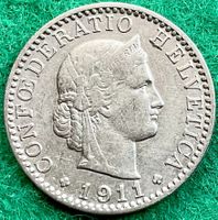 Pièce de 20 ct suisse 1911
