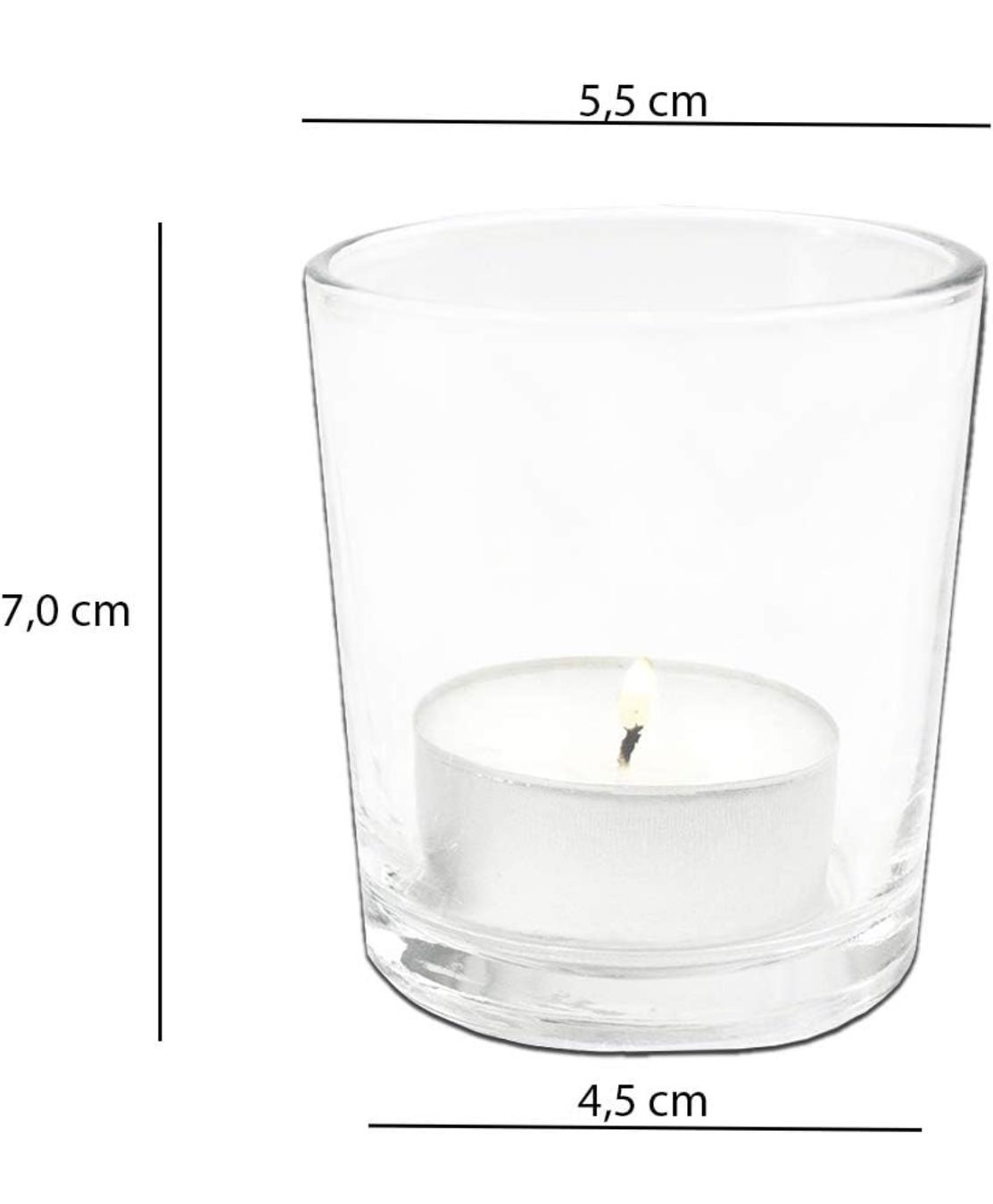 Portacandele: Glas kerzenhalter x 48 – Nuovo (secondo la descrizione) da Basel venduto da and_9pj9 4
