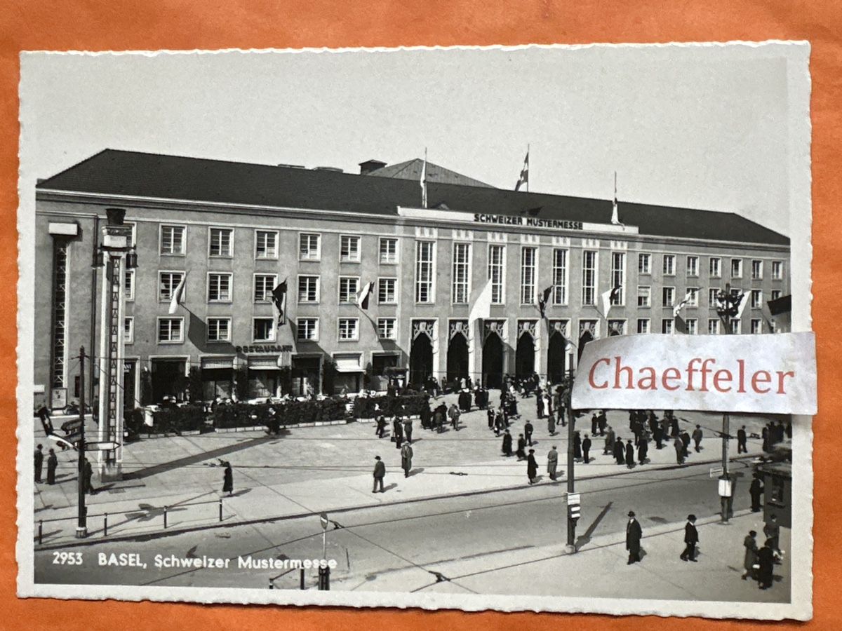 Cartoline postali: 1946 Basler schweizer Mustermesse. historisch – Usato da Zürich venduto da Chaeffeler