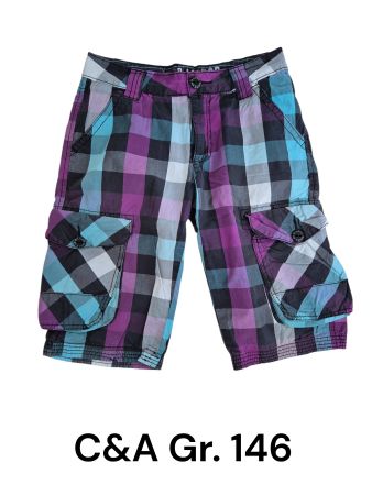 C&A Karo-Hose / Shorts, Gr. 146, Sommer!