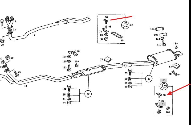 Mercedes-Benz Alle Autoersatzteile: Mercedes Benz Auspuffhalte-Bügel  A 109 490 03 43 – Neu und originalverpackt aus Einsiedeln von garagelienert 3