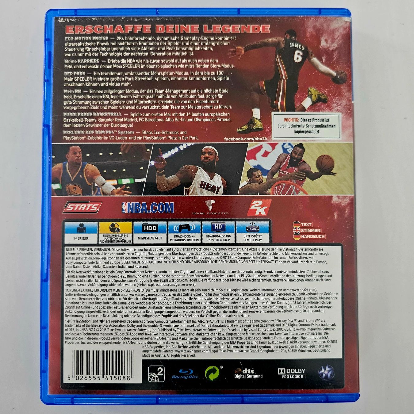 Sony Spiele: NBA2K14 (PS4) – Gebraucht aus Holziken von Miglioregamesnmore 1
