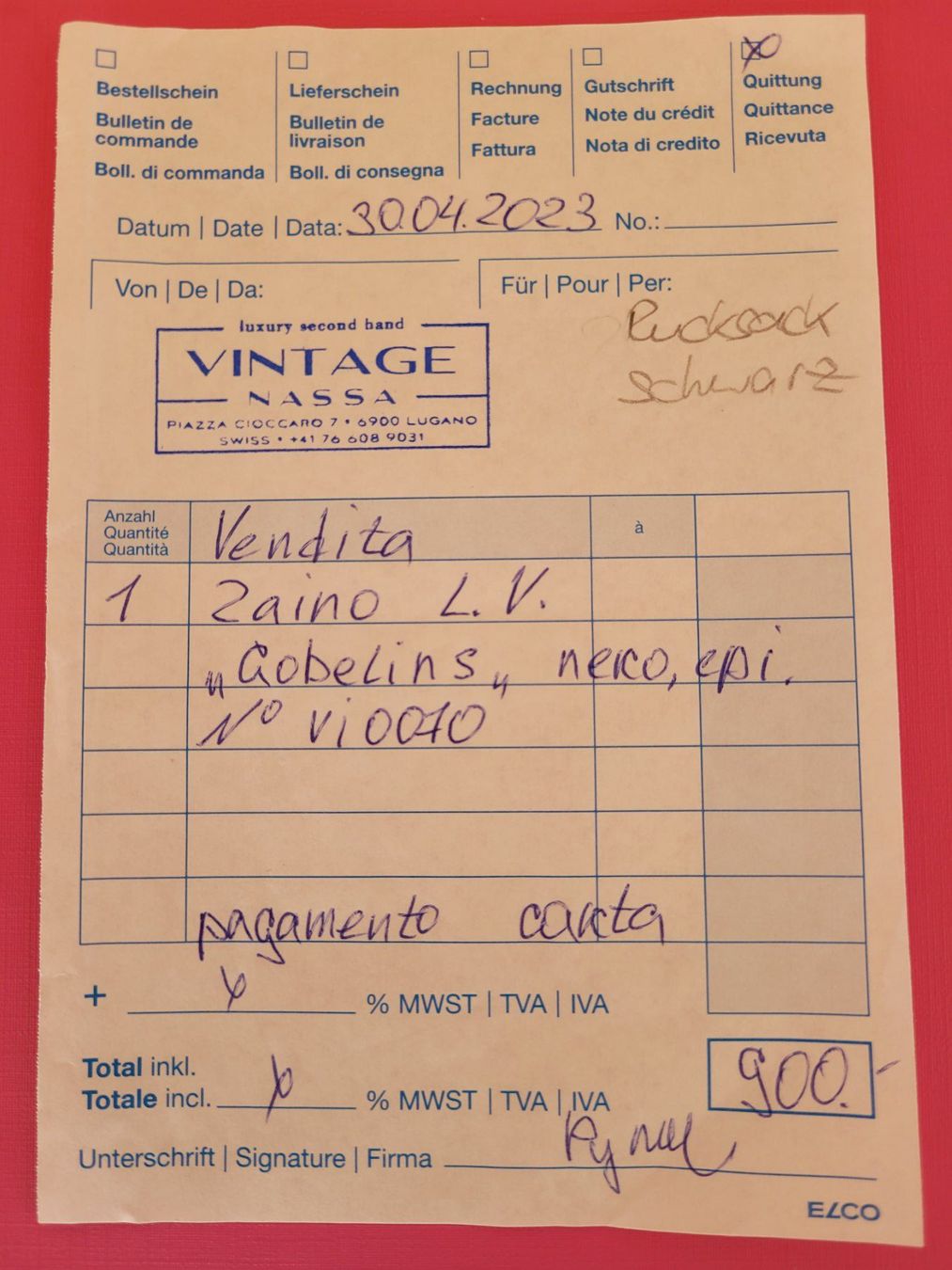 Louis Vuitton Zaini: Louis Vuitton Rucksack – Nuovo (secondo la descrizione) da Balsthal venduto da Marche 9