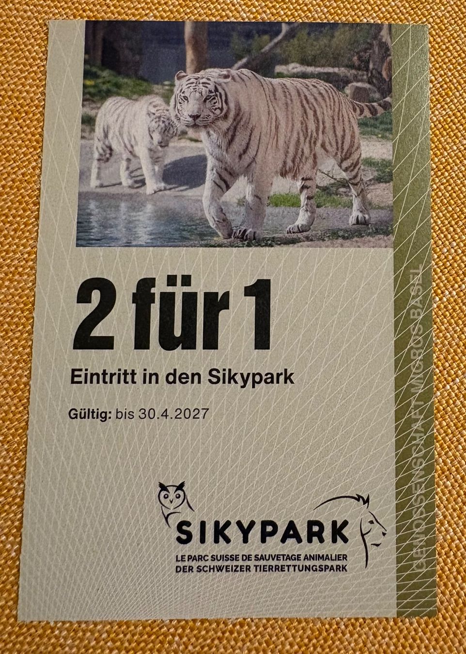 Buoni: Gutschein Siky Park Sikypark – Nuovo (secondo la descrizione) da Nunningen venduto da Chonggi