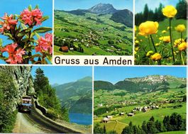3 x AK AMDEN Postauto, Flumserberge und Mürtschenstock