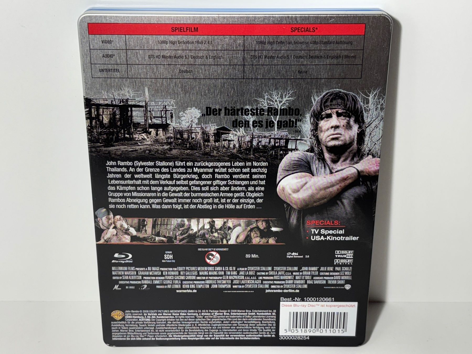 Alle DVDs: John Rambo - Rambo 4 Blu Ray Steelbook – Gebraucht aus Wilderswil von  1