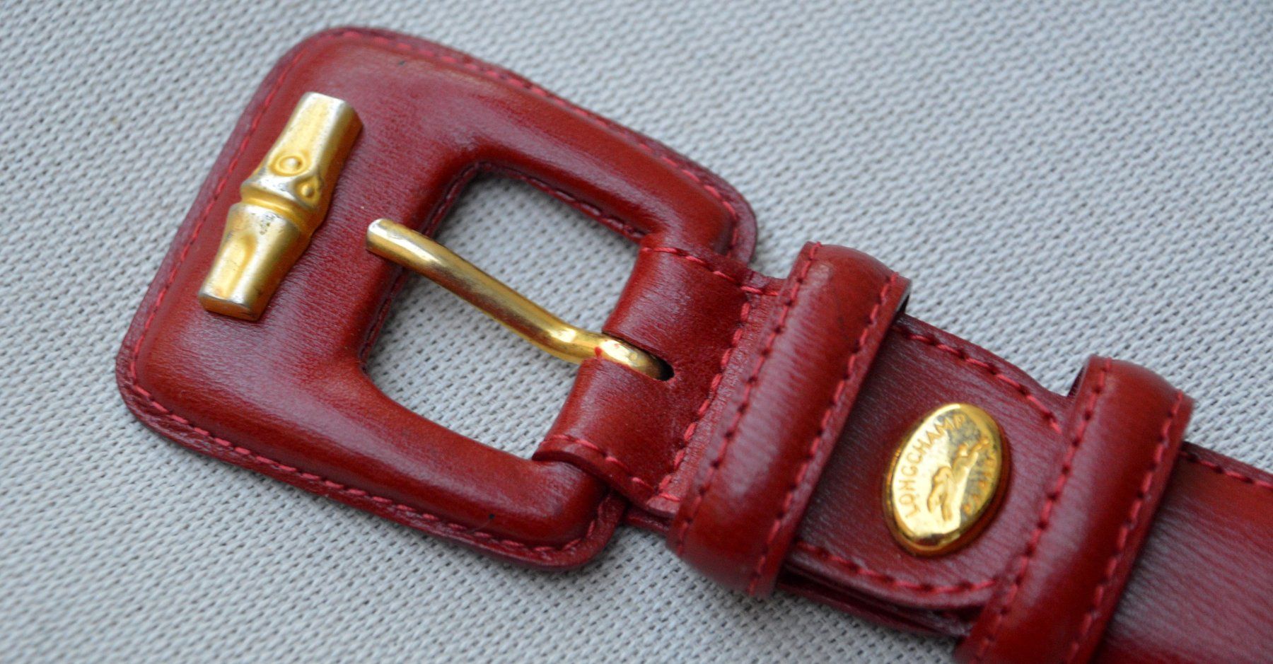 Longchamp Cinture: Longchamp Roseau Gürtel / ceinture – Usato da Collonges venduto da Auganien 4