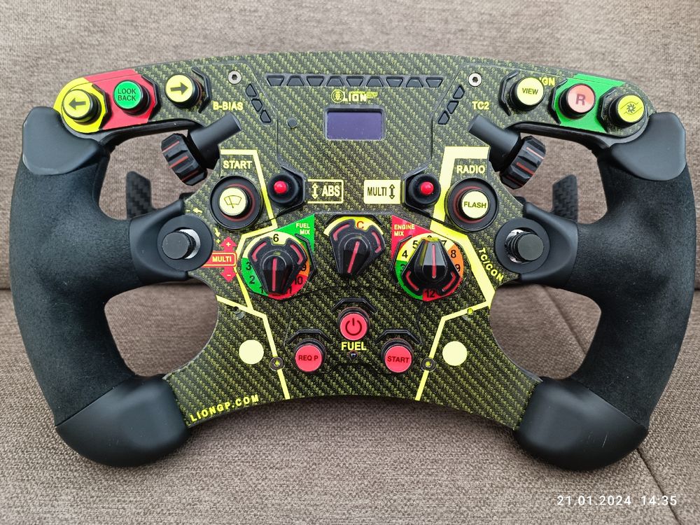 Fanatec V2 Lenkrad + MPM Carbon + OVP + Halterung Sim Racing (Gebraucht ...