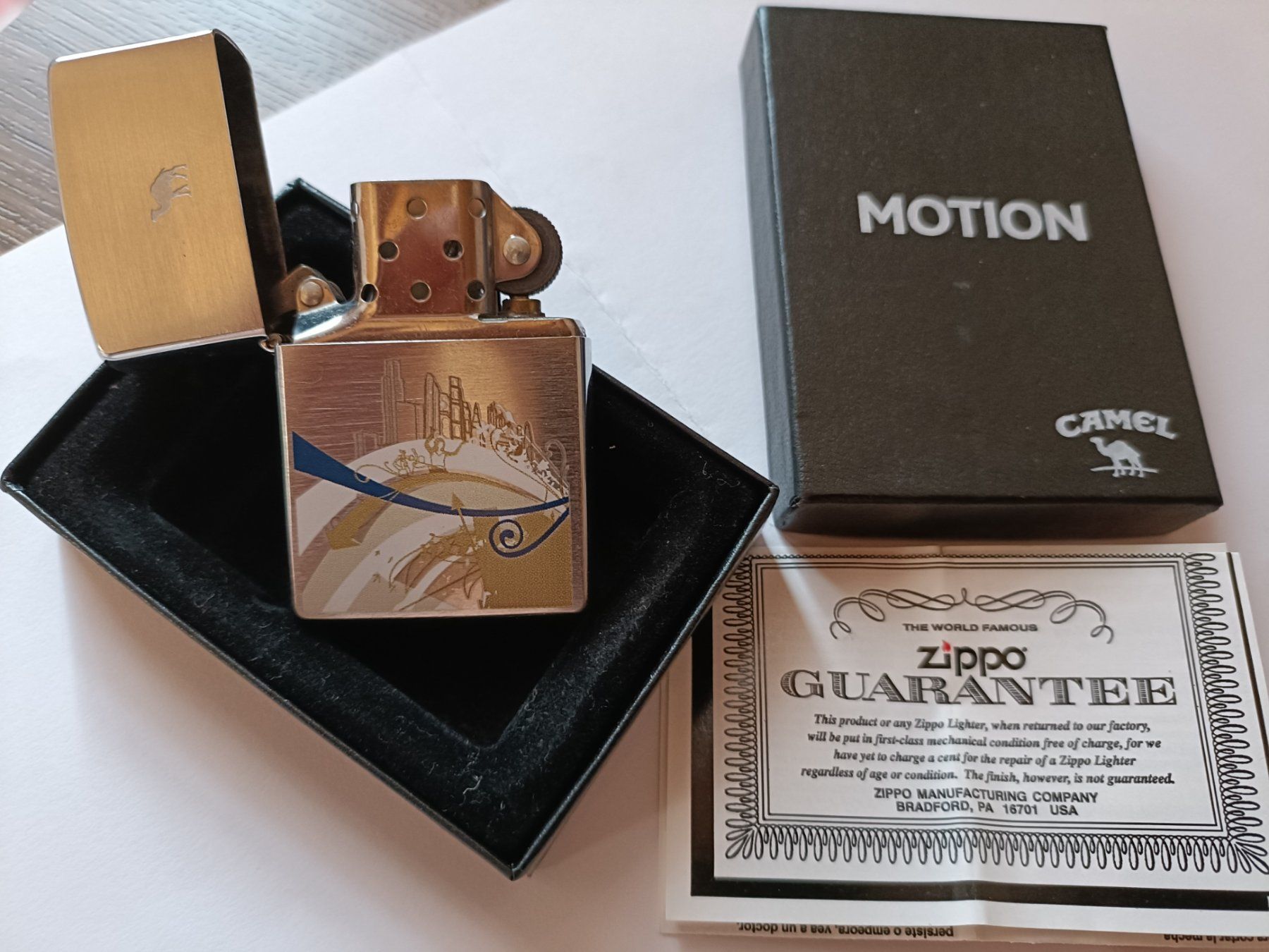 Zippo Accendini: Zippo Camel Motion – Nuovo (secondo la descrizione) da Sta. Maria V. M. venduto da Lexaxs