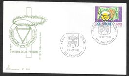 Vatikan FDC 791 Jahr der Behinderten ET 29.9.1981