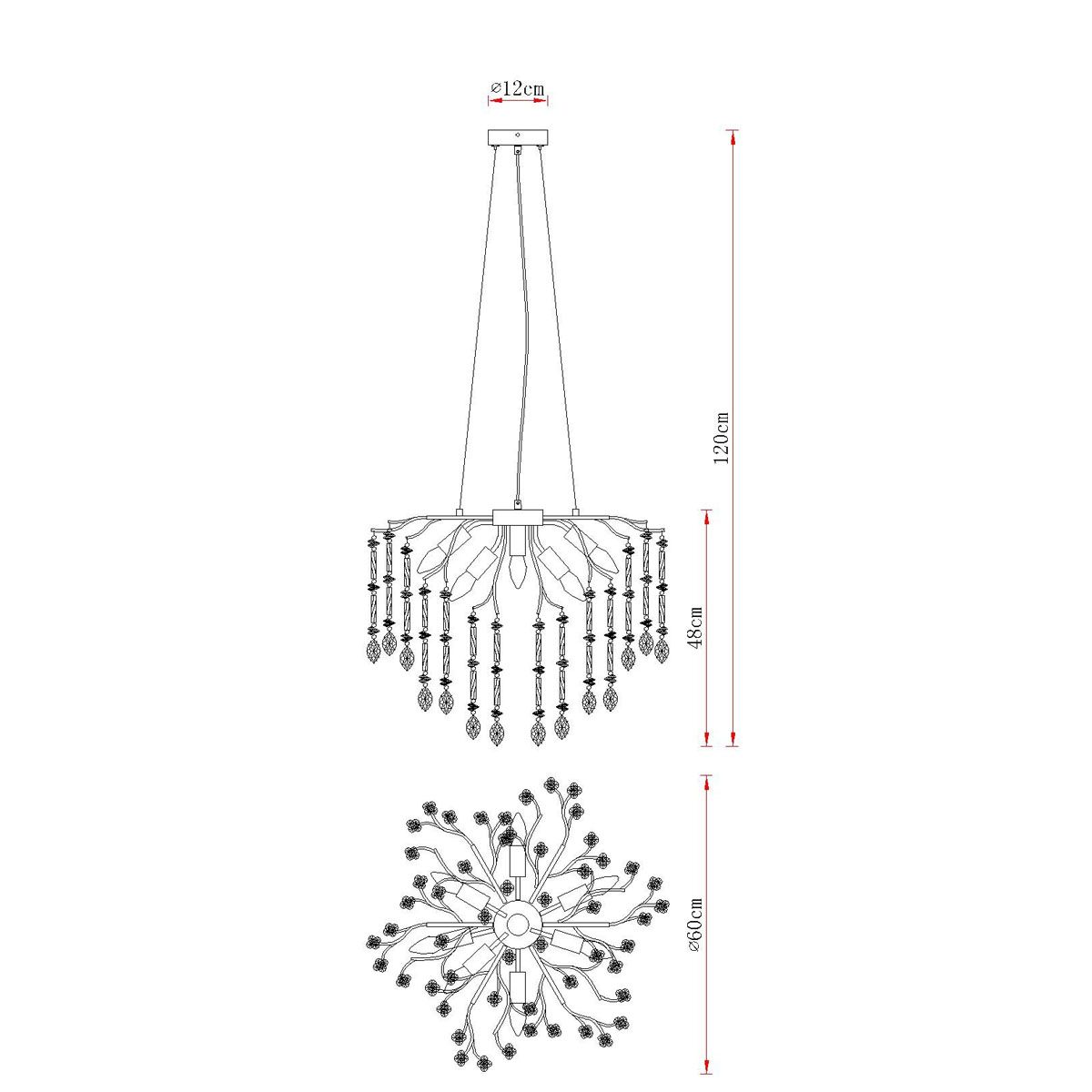 Lampadari & plafoniere: Pendelleuchte, Glas, Gold, 60 cm Ø – Nuovo (secondo la descrizione) da Kreuzlingen venduto da Smart-Light 6
