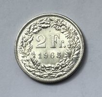 1965 2 Franken stgl Silber ab Fr. 1.-