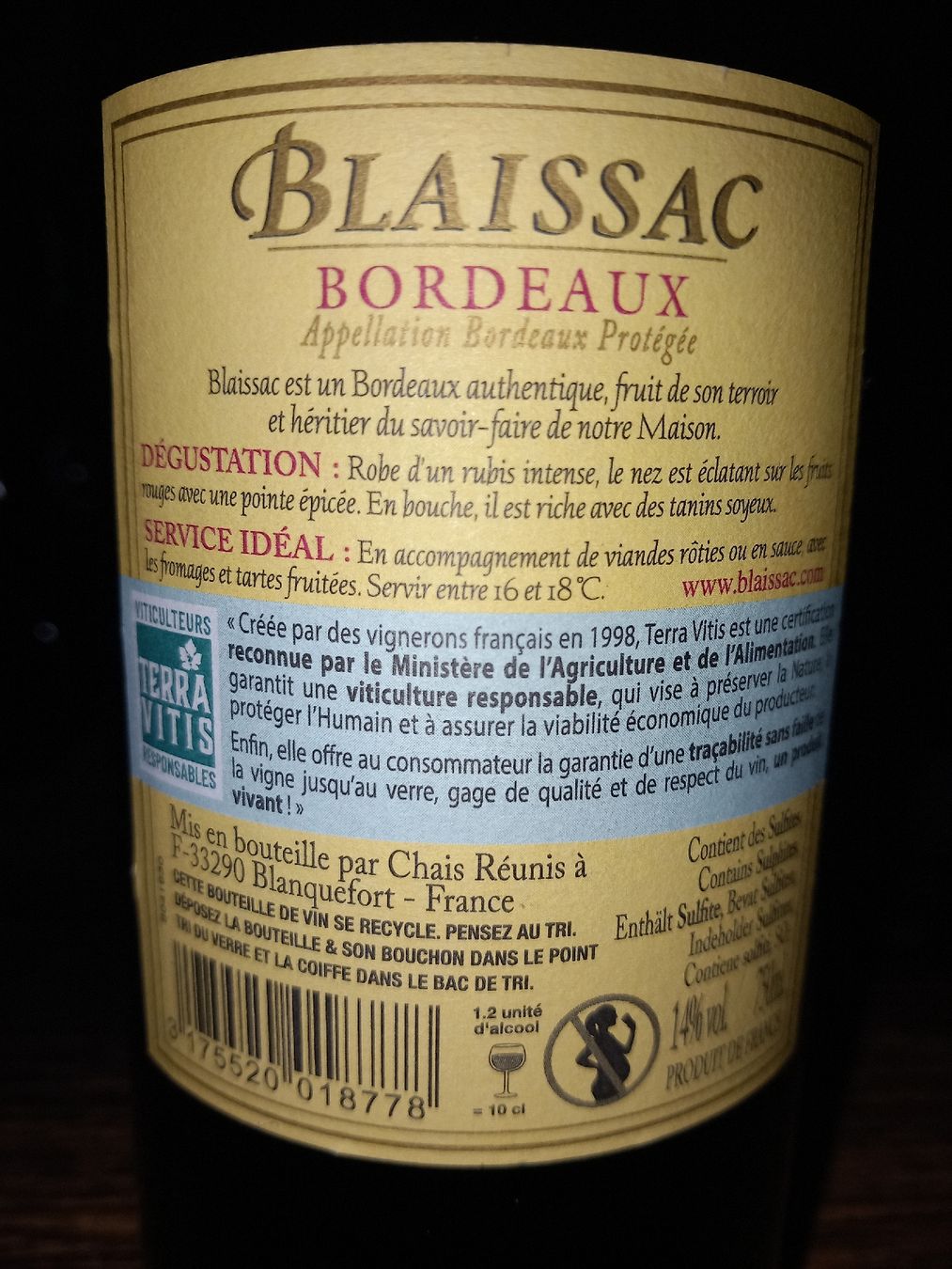 Wein: Blaissac bordeaux 2022 – Neu und originalverpackt aus Le locle von juliensaran 1