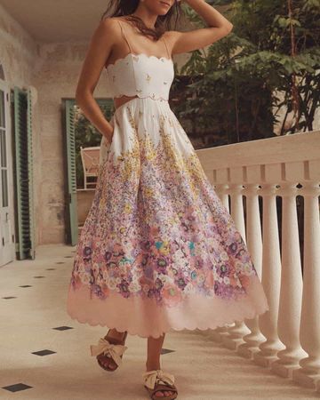 Authentic Zimmermann Popular Midi Dress