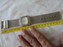 FLAIR HERREN-DAMEN SCHÖNE GRÖSSER QUARTZUHR.VIEL STEIN.LÄÜFT