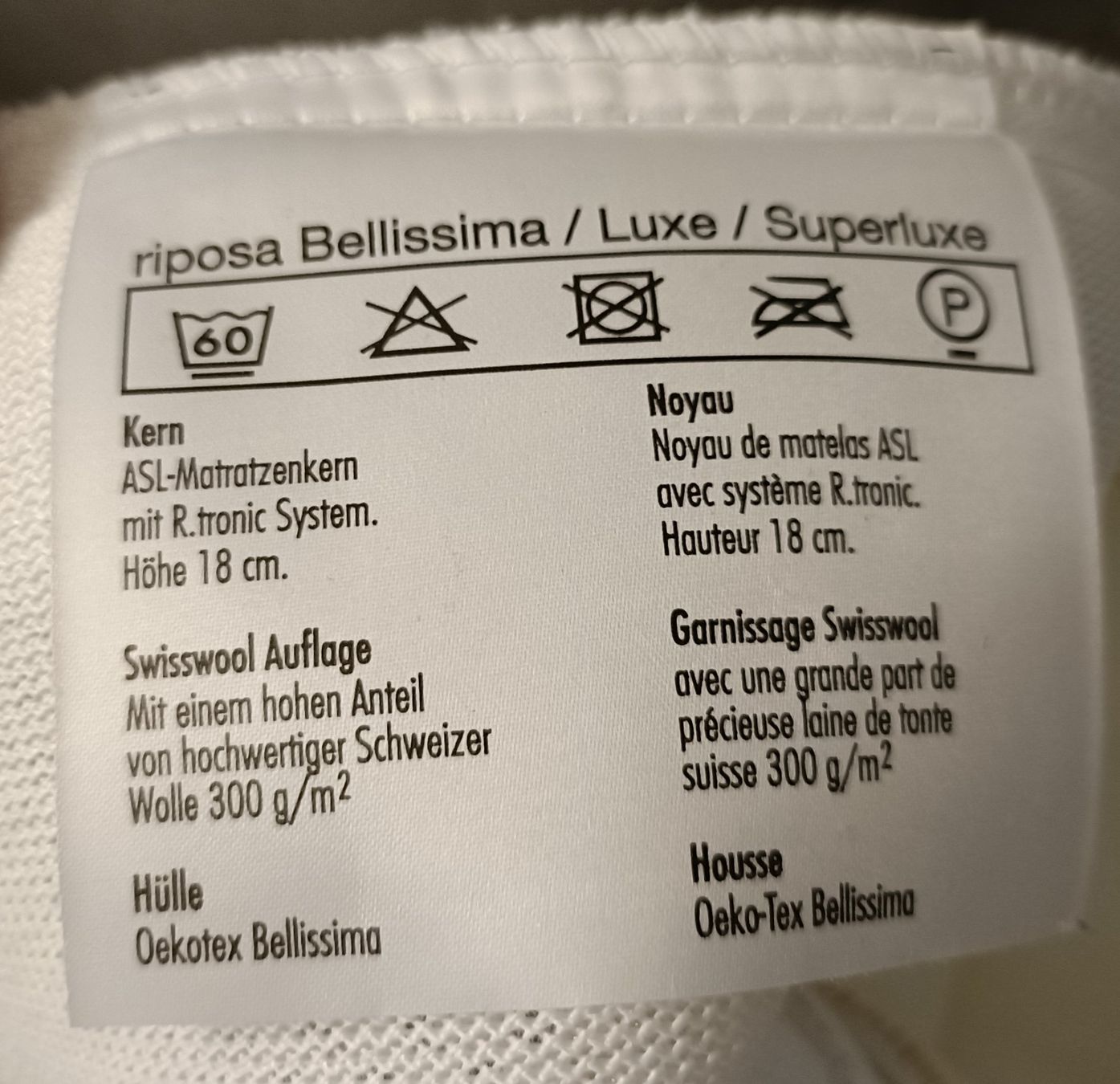 Riposa Materassi: Matratze Riposa Bellissima II (medium) – Usato da Sursee venduto da stebu 4