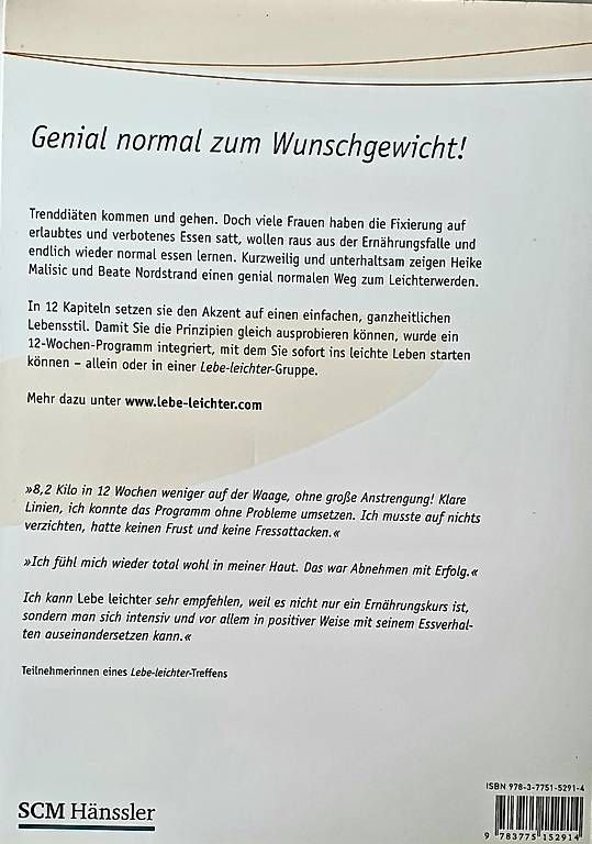 Bücher: Lebe leichter – Das 12-Wochen-Programm zum Wunschgewicht! – Neu (gemäss Beschreibung) aus Riedholz von Suroman 1
