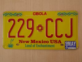 Nummernschild New Mexico